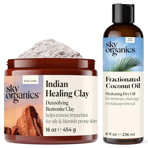 Sky Organics Sky Organics Indian Healing Clay & Fractionated Coconut Oil