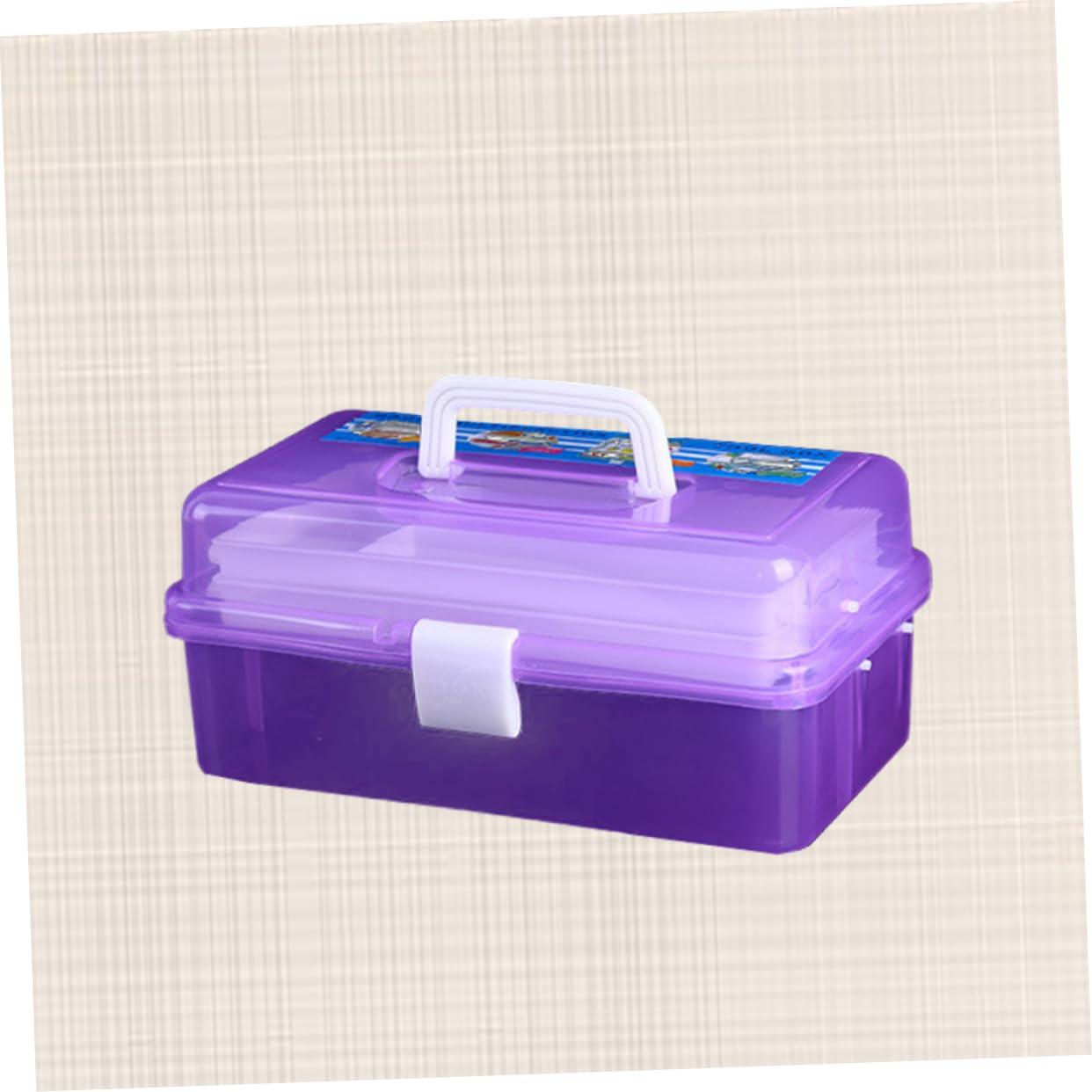 STOBOK STOBOK Cosmetic Organizer Box Plastic Tool Box Storage Dividers Acrylic Makeup Storage Case