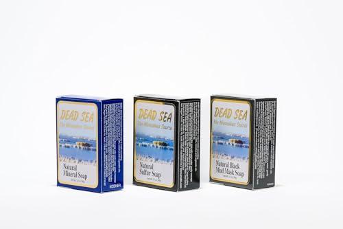 J. Malki Products Malki Dead Sea Products Natural Sulfur Soap | Natural Face & Body Sulfur Soap Bar | Soothe Acne and Dry Skin Naturally