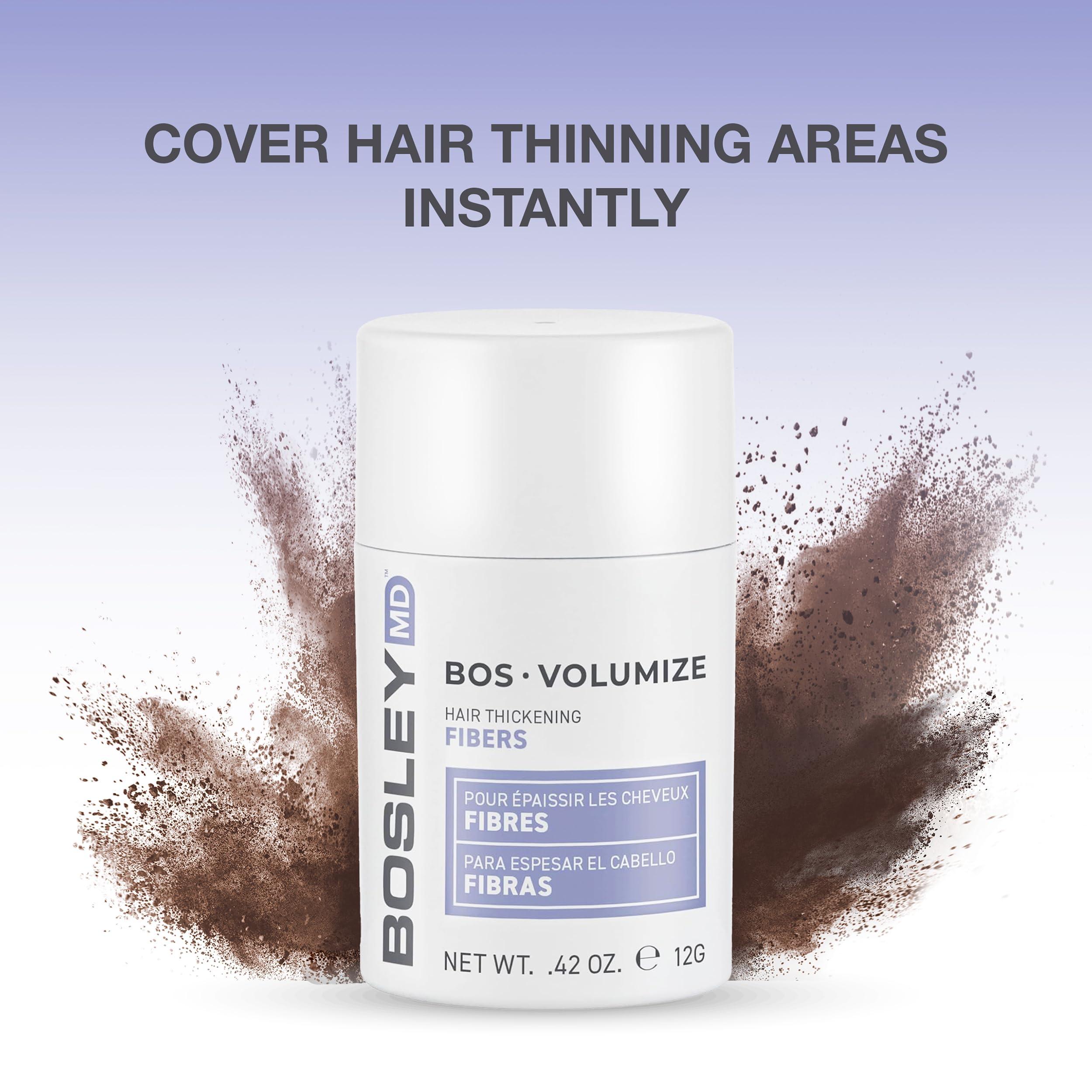 BosleyMD Bosley Professional Strength Hair Thickening Fibers, Dark Brown, 0.42 Ounce (Pack of 1)