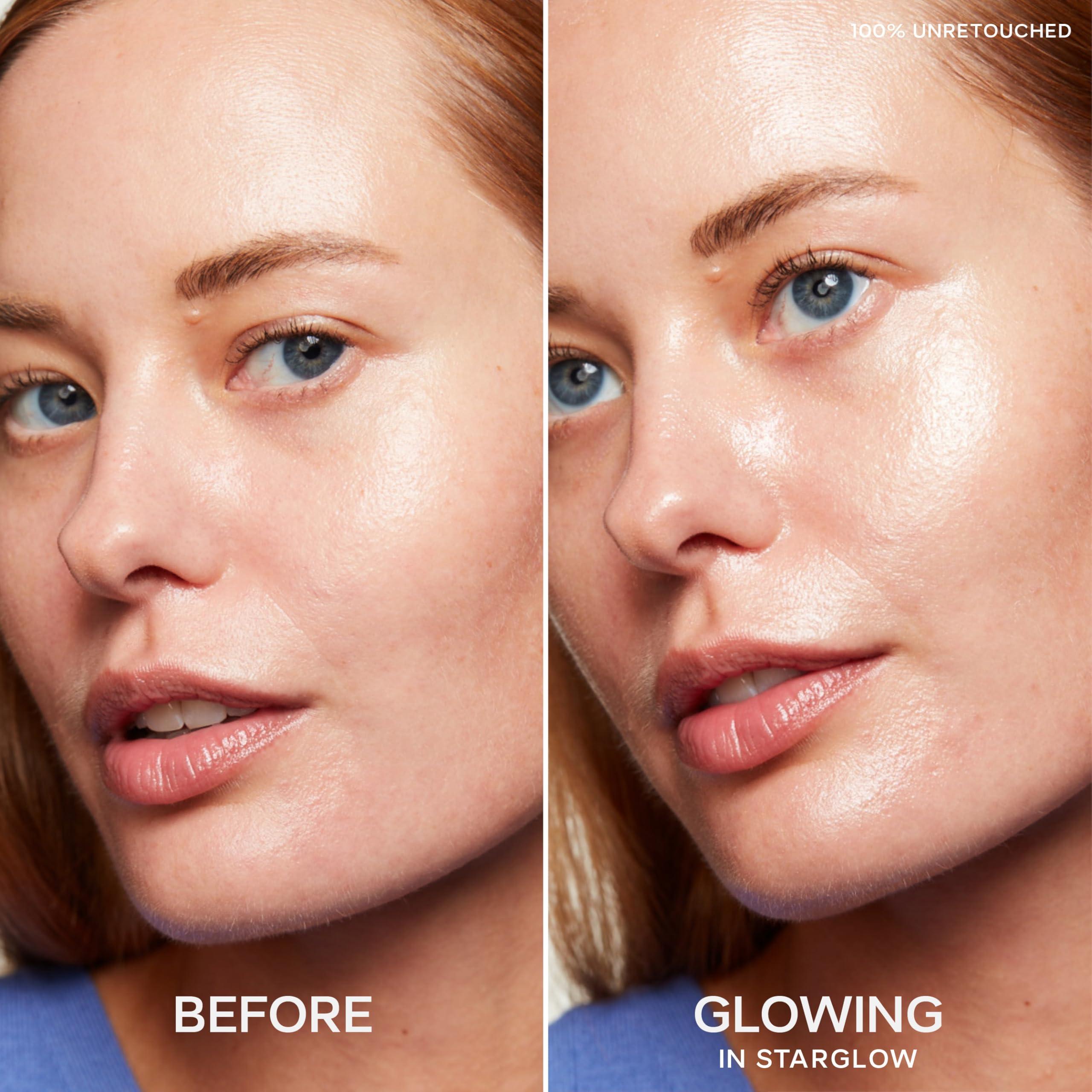 Saie Saie Glowy Super Gel Lightweight Illuminator - Luminizer and Makeup Primer for Glowing Skin - Enriched with Vitamin C + Hydrating Squalane Oil - Starglow (1 oz)
