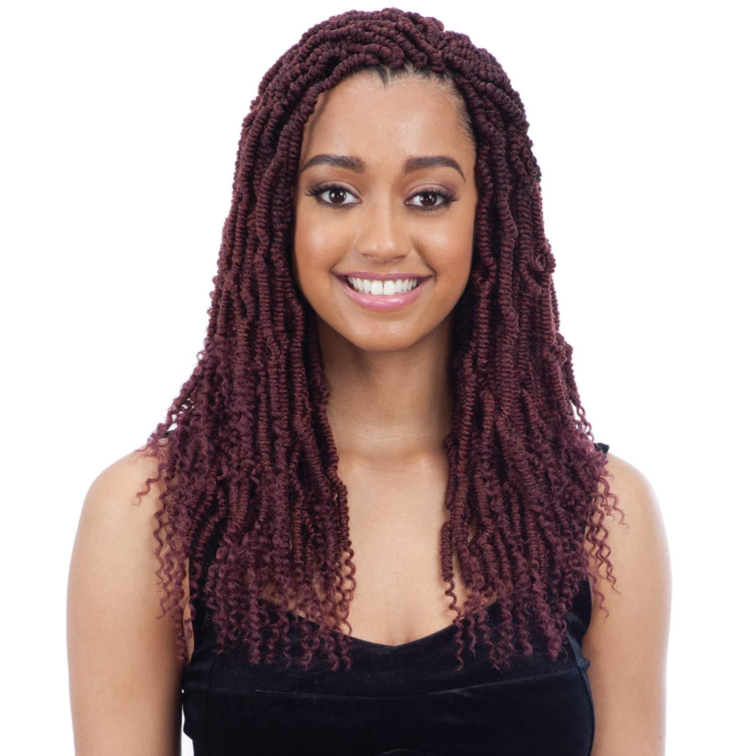 Glance MULTI PACK DEALS! Model Model Synthetic Hair Crochet Braids Glance 2X Bomb Twist 14\" (1-PACK, 613)