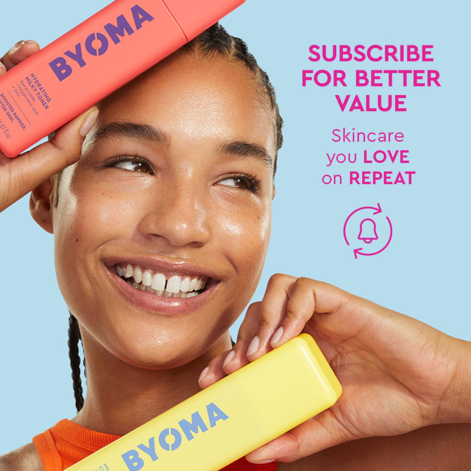 Byoma BYOMA So Clear Set - Barrier Repair Skincare Set for Acne Prone Skin - Creamy Jelly Cleanser, Clarifying Face Serum & & Gel-Cream Moisturizer - Unclogs Pores, Targets Blemishes - 30ml, 15ml, 15ml