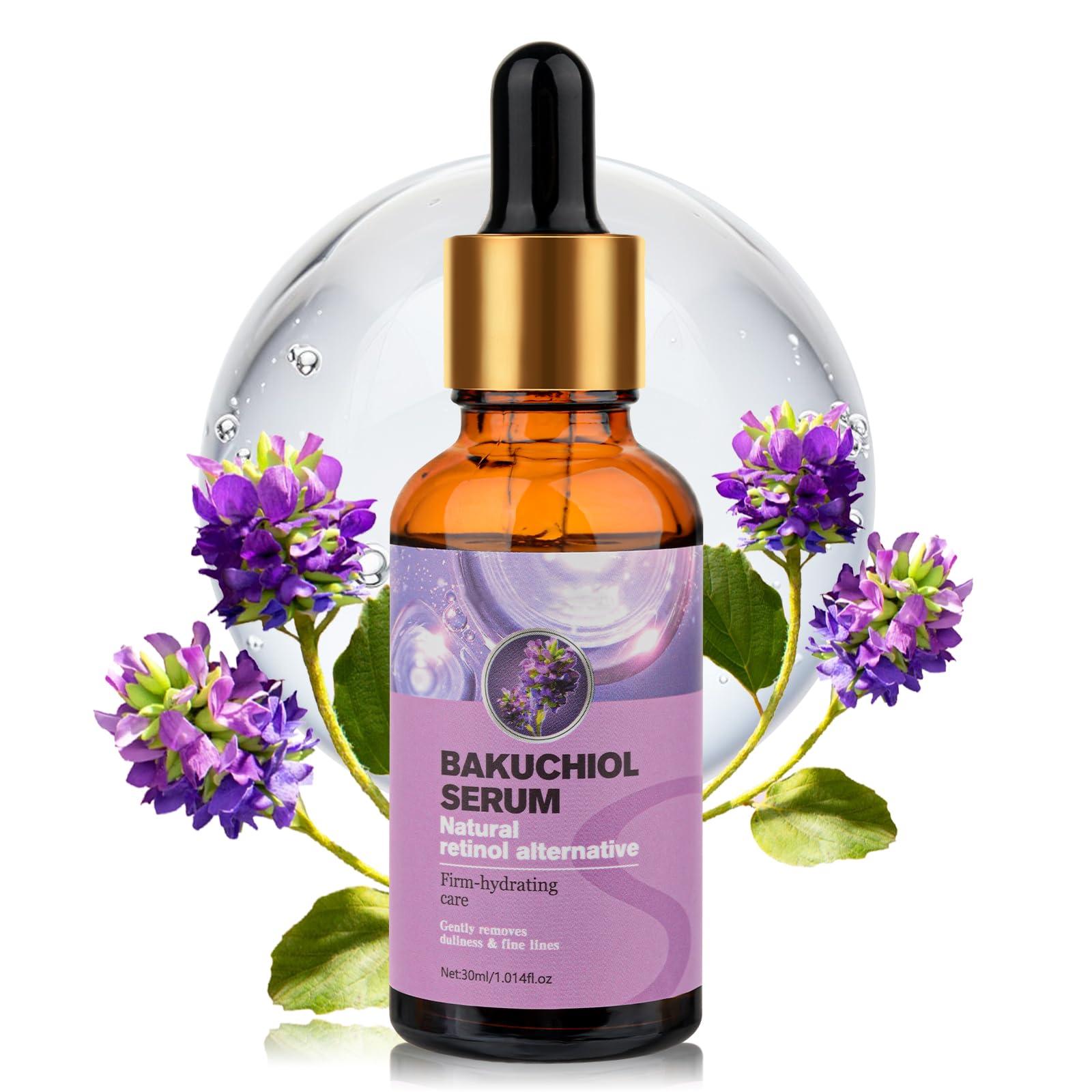 KIUORET Bakuchiol Retinol Serum for Anti-Aging, Bakuchiol Retinol Rejuvenation Serum Reduces Acne, Wrinkles and Fine Lines, Retinol Serum for Moisturizing & Smoothing for All Skins, 30 ml