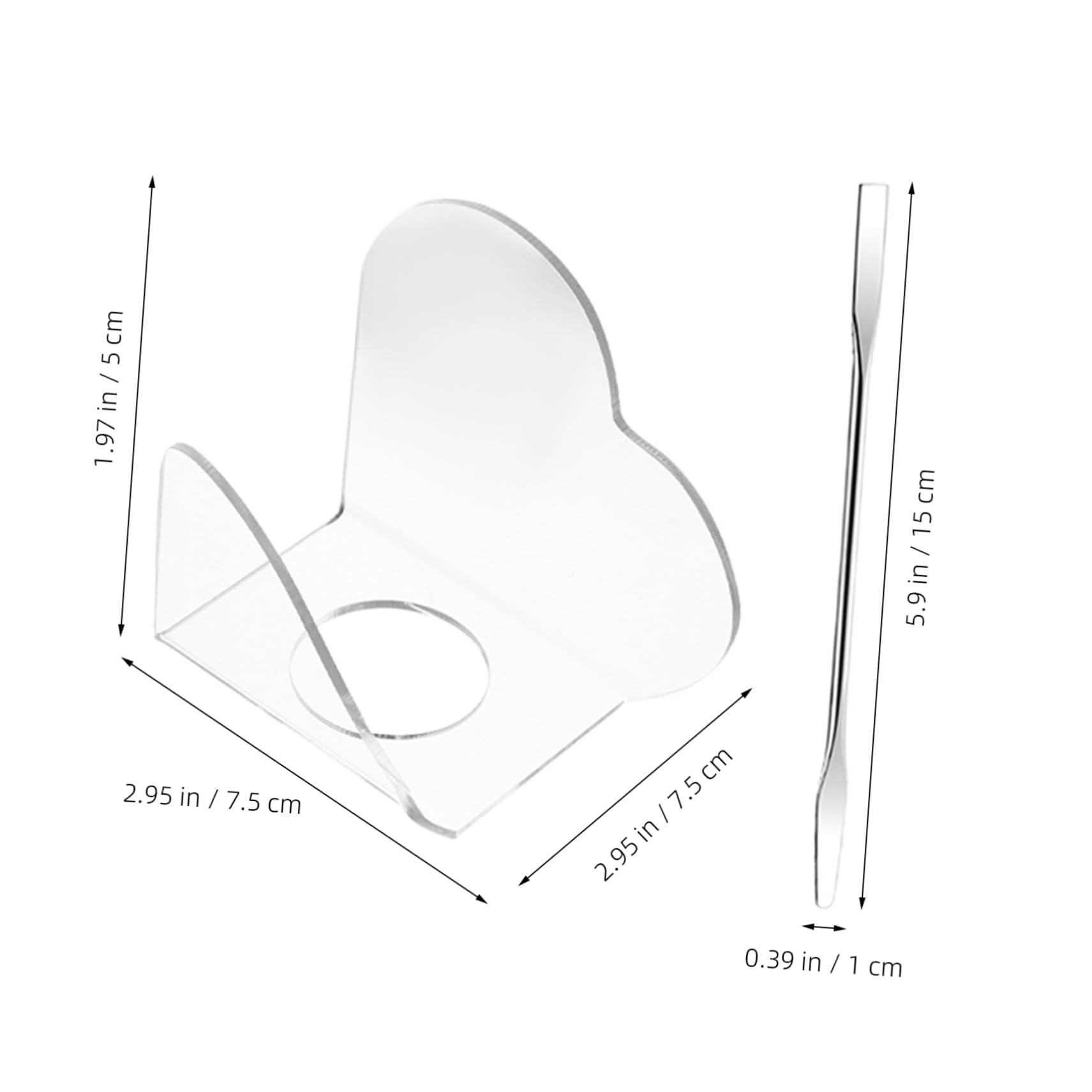 PHENOFICE PHENOFICE Handheld Heart Makeup Mixing Tray Acrylic Mixing Plate for Makeup Foundation Mixing Palette with Stainless Steel Spatula