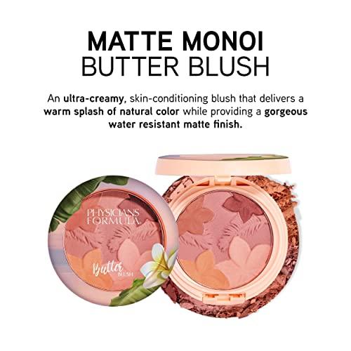 Physicians Formula Physicians Formula Matte Monoi Butter Blush Makeup Powder, Mauvy Mattes, Dermatologist Tested