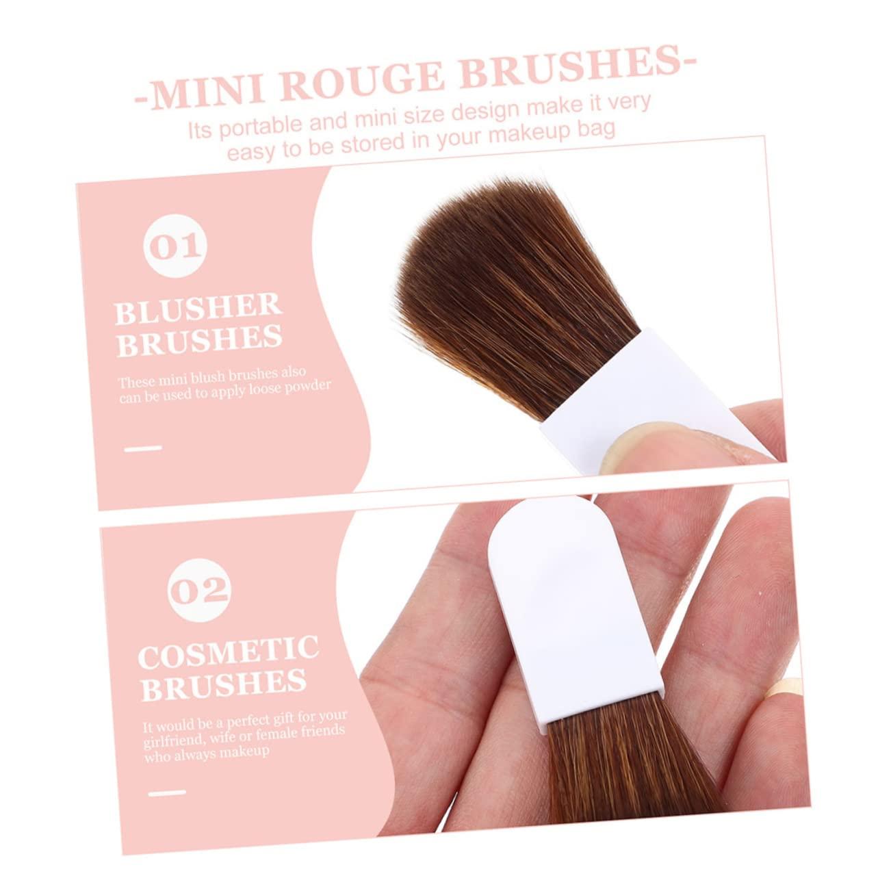 minkissy minkissy 2sets Makeup Brush Set Travel Size Blush Brush Mini Blush Brush for Cheeks Face Makeup Blush Makeup Brush Set 8pcs*2
