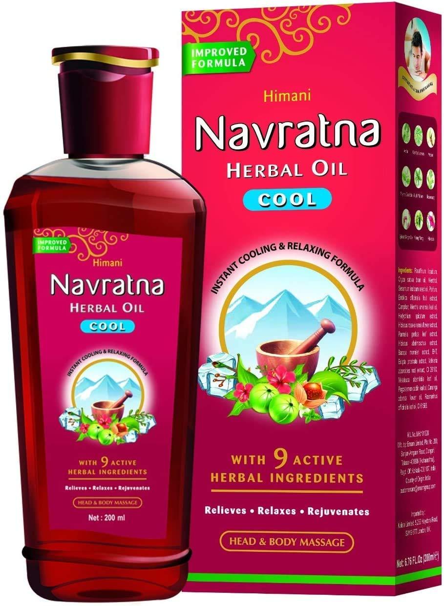 Emami or Himani Emami / Himani Navratna Ayurvedic Herbal Hair Oil 500ml - Multipurpose Cooling Formula
