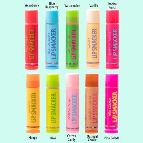 Lip Smacker Lip Smacker Original & Best Party Pack - 10 Moisturizing Lip Balms, Classic Flavors, Hydrating & Protecting - Cruelty-Free- Oatmeal Cookie