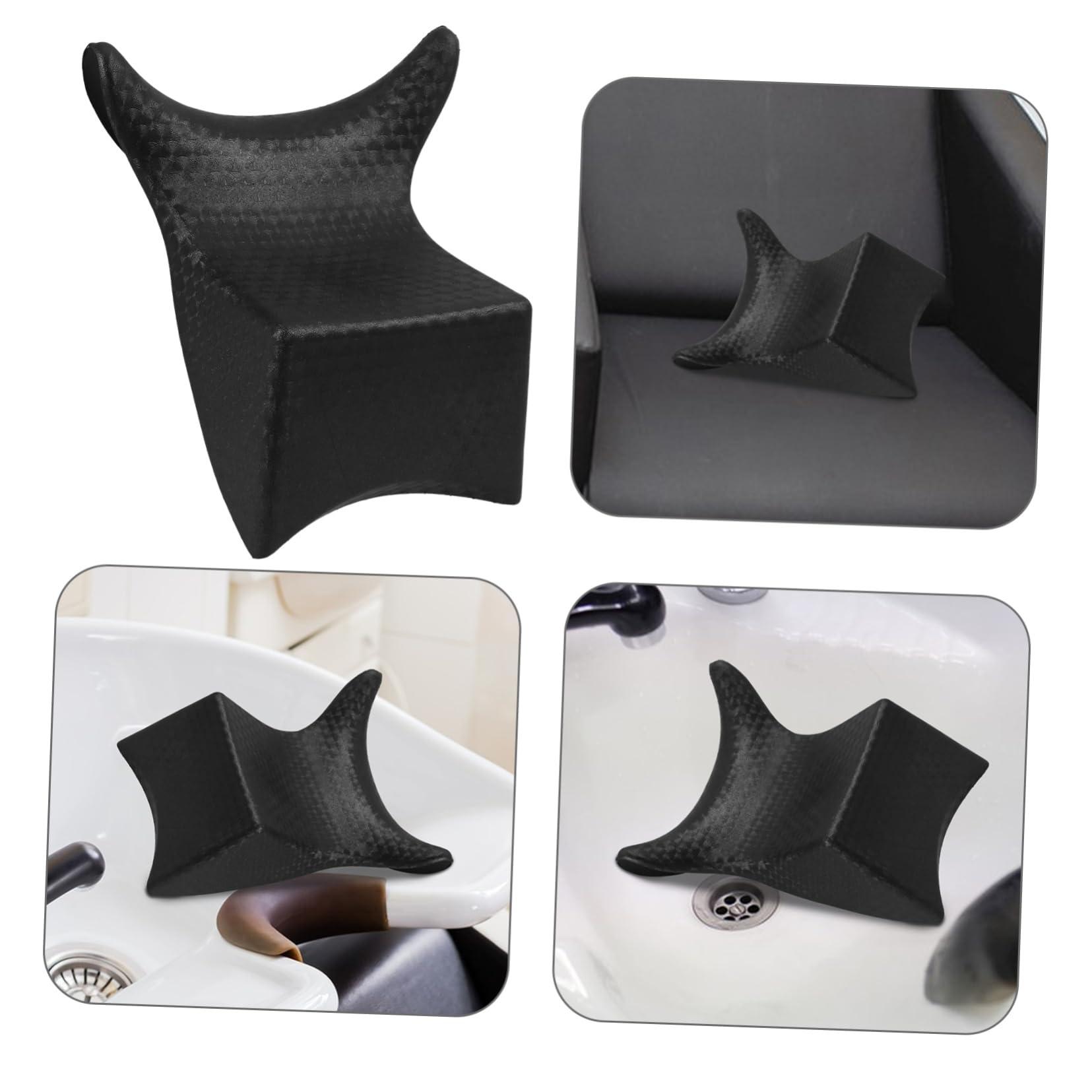 CHILDWEET CHILDWEET Shampoo Bed Pillow Theow Pillows Flume Sink Shampoo Anticaida Pillow for Neck Hair Salon Supplies Shampoo Neck Cushion Shampoo Bowl Pillow Shampoo Bowl Accessory Black Rubber