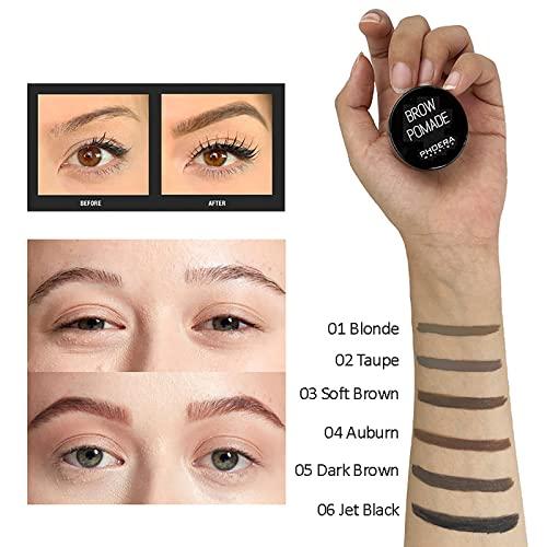 Anglicolor Eyebrow Pomade,Gel Professional Makeup Eyebrow Color,Matte Waterproof Brow Pomade For Long-Lasting Results,Vegan, Cruelty-Free Eyebrow Color that Fills and Shapes Brows(3#Soft Brown)