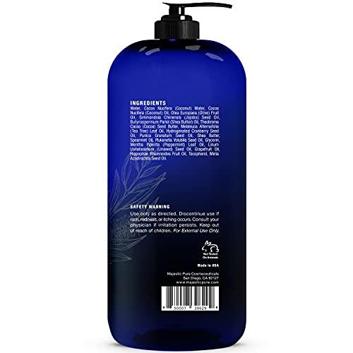 MAJESTIC PURE MAJESTIC PURE Tea Tree Oil Body Wash with Mint -Shower Gel Body Soap, Fights Body Odor, AthleteÍs Foot, Jock Itch, Ringworm & Skin Irritations for Women and Men - 16 fl oz