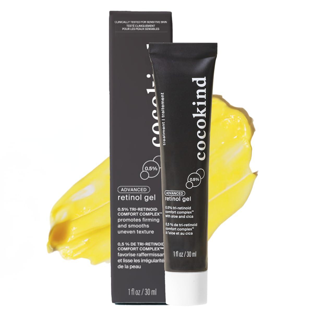 Cocokind Cocokind Advanced Retinol Gel 0.5%, Improve the Appearance of Fine Lines and Uneven Texture without Irritation, Aloe and Cica to Prevent Dryness, 1 fl oz