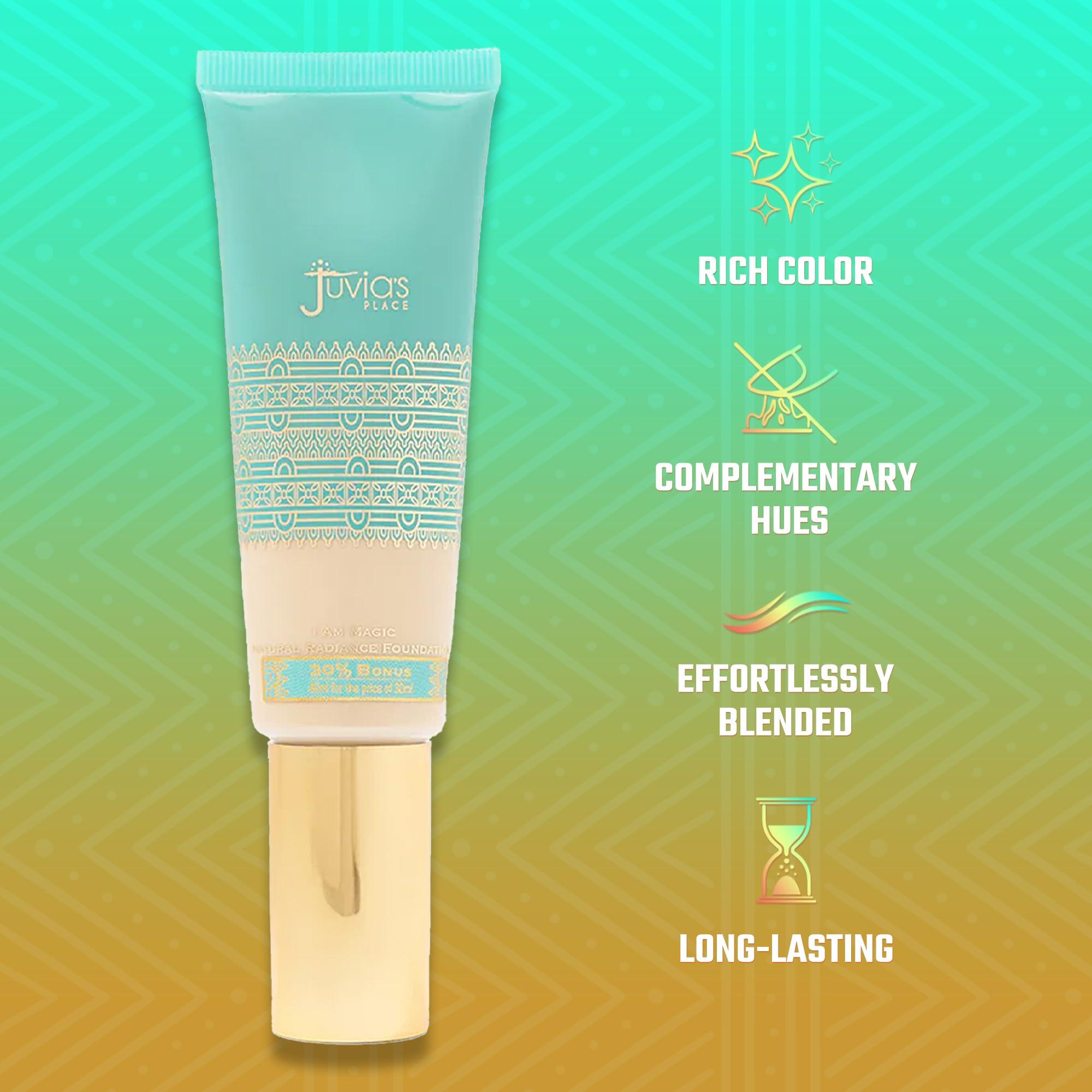 Juvia's Place Juvia's Place I Am Magic Natural Radiance Foundation - 730Isla - Full Coverage Liquid Foundation Makeup for Dry, Mature, Aging, and Combination Skin - Lightweight Longwear Base with Radiant Finish