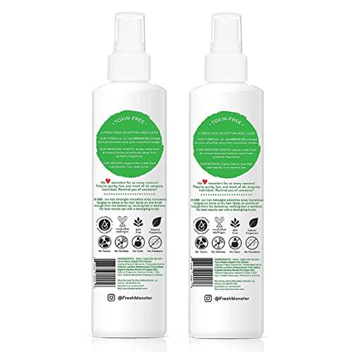 Fresh Monster Fresh Monster Kids Detangler Spray, Toxin-Free, Hypoallergenic & Natural, Hair Conditioning Spray for Kids, Watermelon (2 Pack, 8.5oz/each)