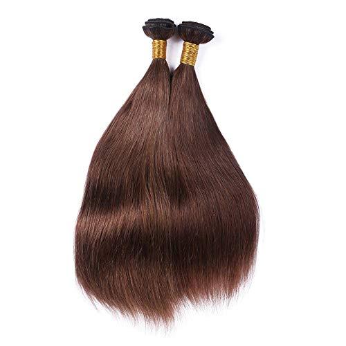 Tony beauty hair Tony Beauty Hair Virgin Brazilian Dark Brown Human Hair Weave Extensions Silky Straight #4 Chocolate Brown Virgin Remy Hair Bundles Deals Cheap Brazilian Human Hair Wefts 3/4Pcs Lot (30 30 30 30)