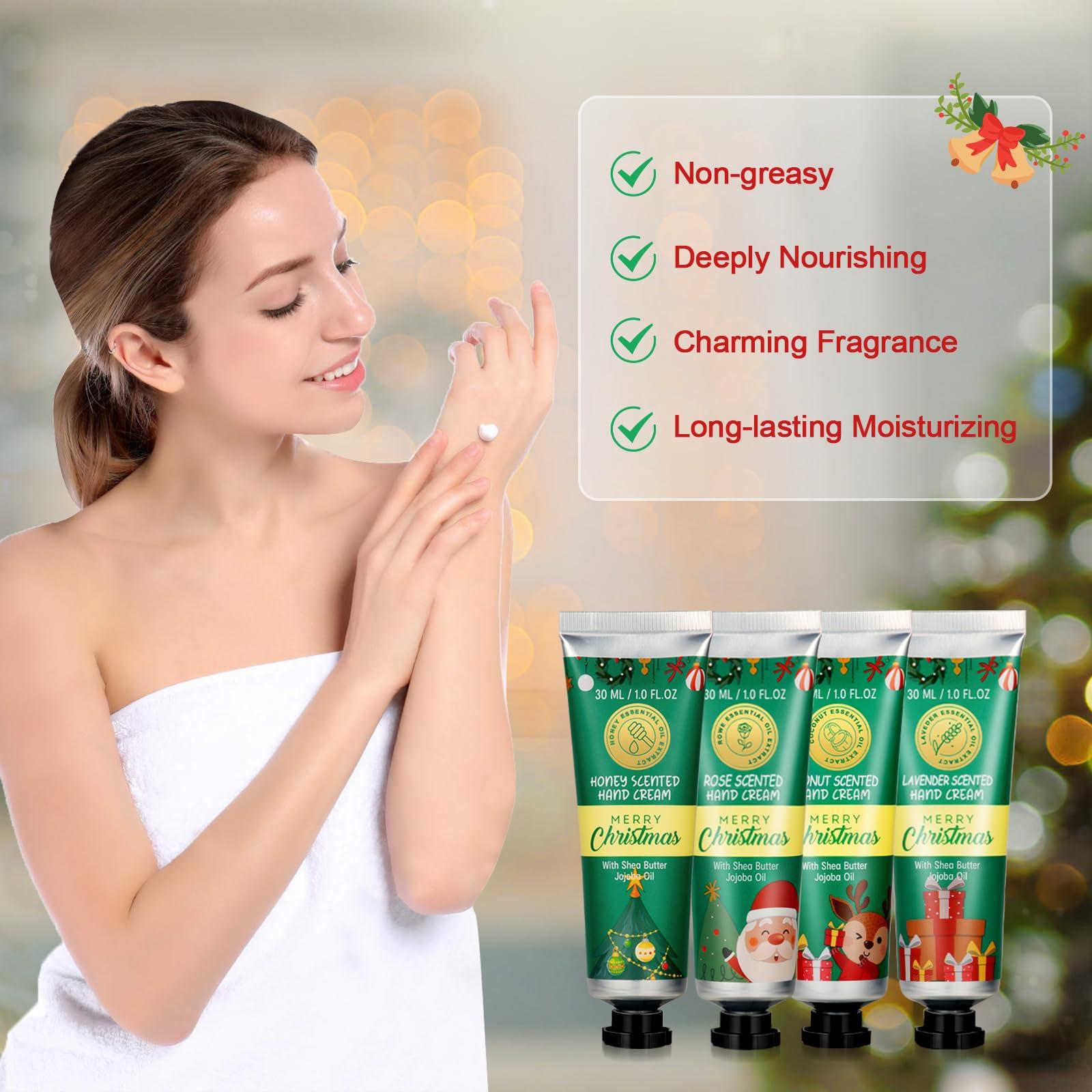 YUEONEWIN Gifts Set for Women - Christmas Basket Gift Set, Ideas Relaxing Spa Gift Basket Set for Women, Bath and Body Self Care Gift Set for Her, Mom, Wife, Girlfriend, Sister, Coworker, Teacher, Nurse