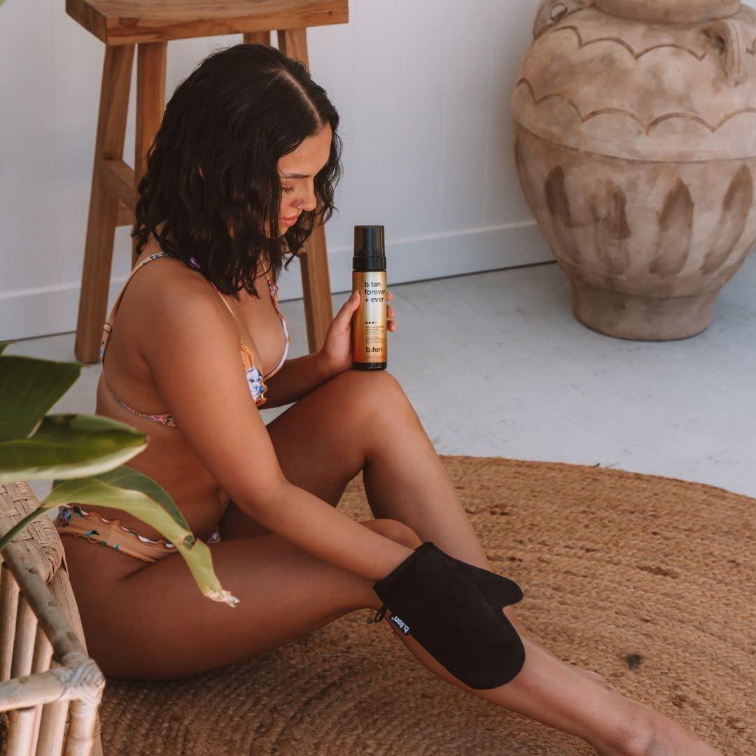 B.TAN b.tan Ultra Long Lasting Self Tanner Mousse | Forever & Ever - Lasts Up to 11 Days, Fast, 1 Hour Express Sunless Tanning Foam, No Fake Tan Smell, Dark Bronze Glow, Vegan, Cruelty Free, 6.7 Fl Oz