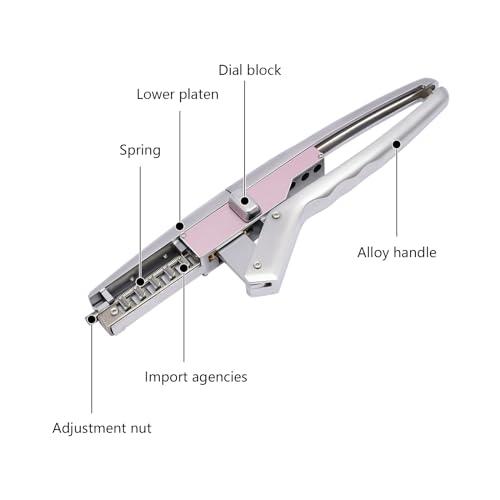 Mgorgeous 6D Hair Extensions Machine Kit, 2nd Generation Combline Hair Extension Kit 30 Min Fast Professional Hair Extension Equipment for Home Use and Barber Salon