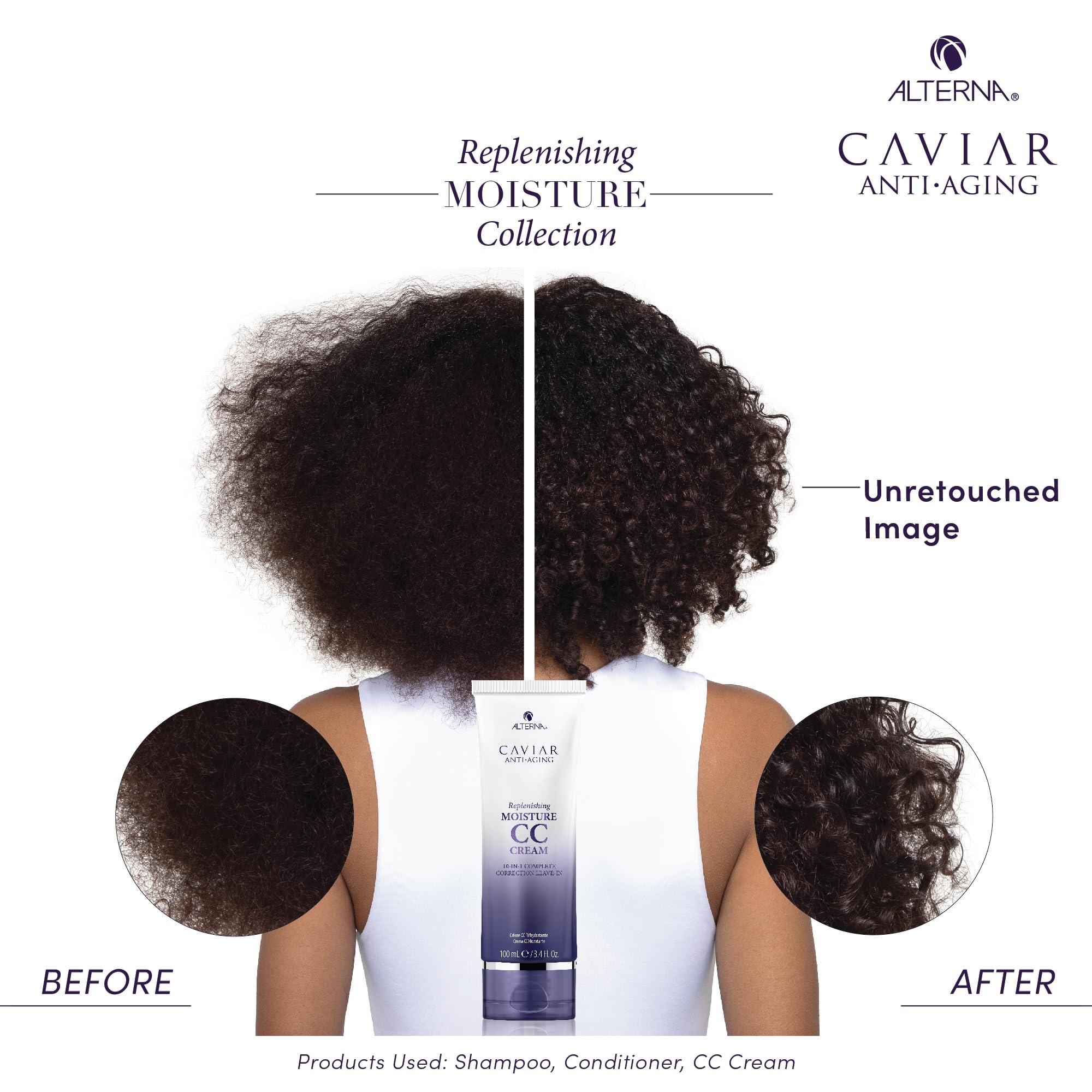 Alterna Haircare Alterna Caviar Anti-Aging Replenishing Moisture Travel Size CC Cream Hair Protectant and Treatment Cream, 0.85 fl. oz.