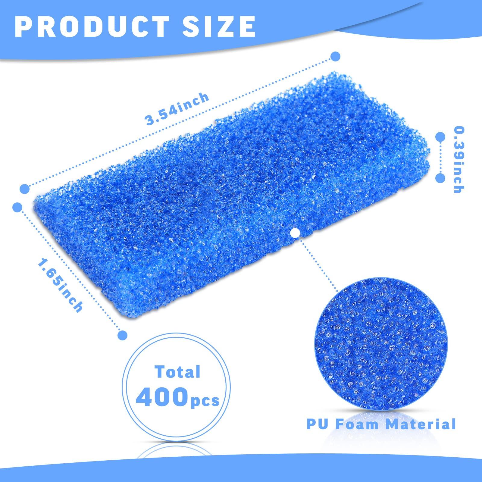 Therwen Therwen 400 Pcs Disposable Pumice Stone for Feet Blue Foot Scrubber Dead Skin Callus Remover for Salon Spa Home