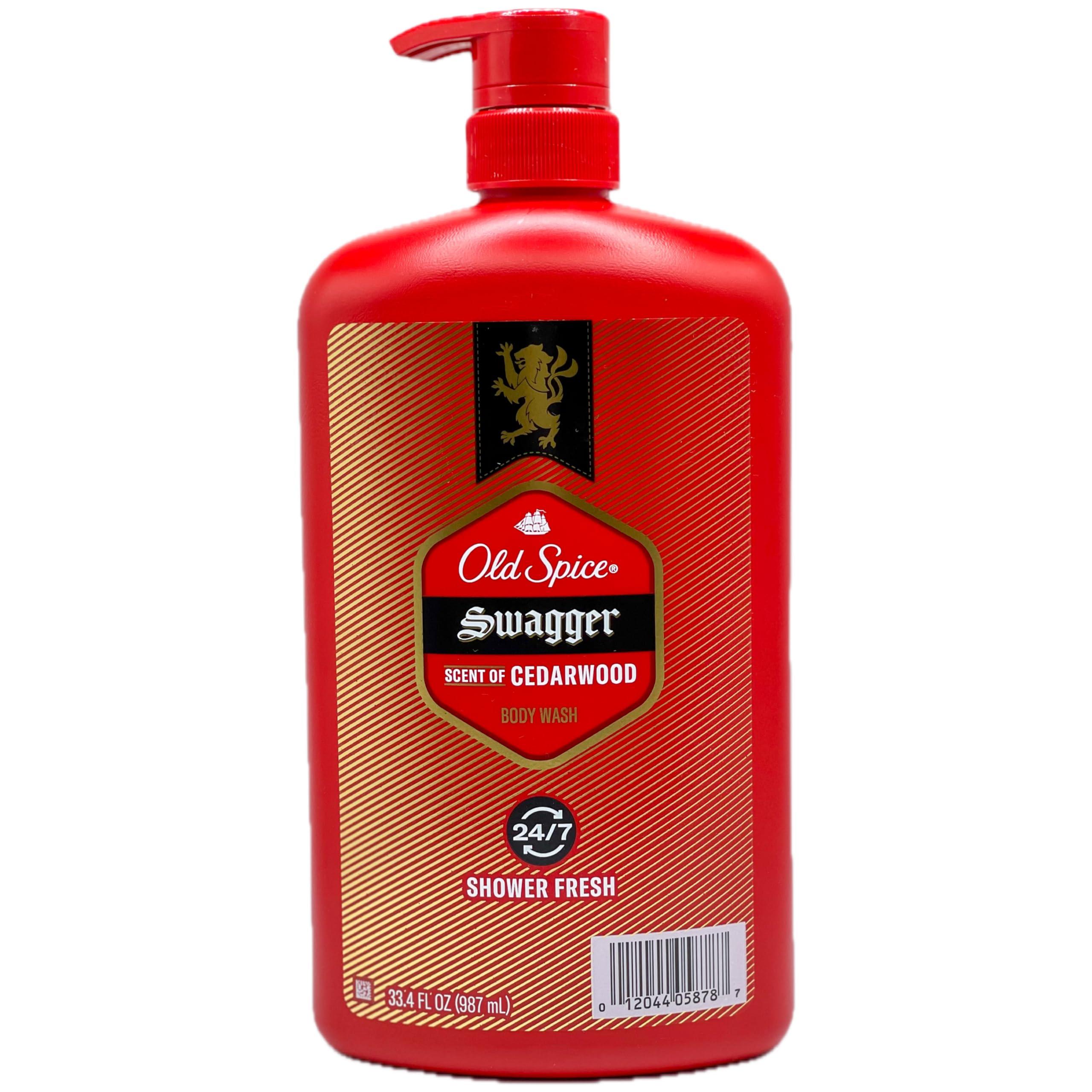 Old Spice Old Spice SWAGGER BODY WASH SCENT OF CEDARWOOD 24/7 SHOWER FRESH 33.4 FL OZ