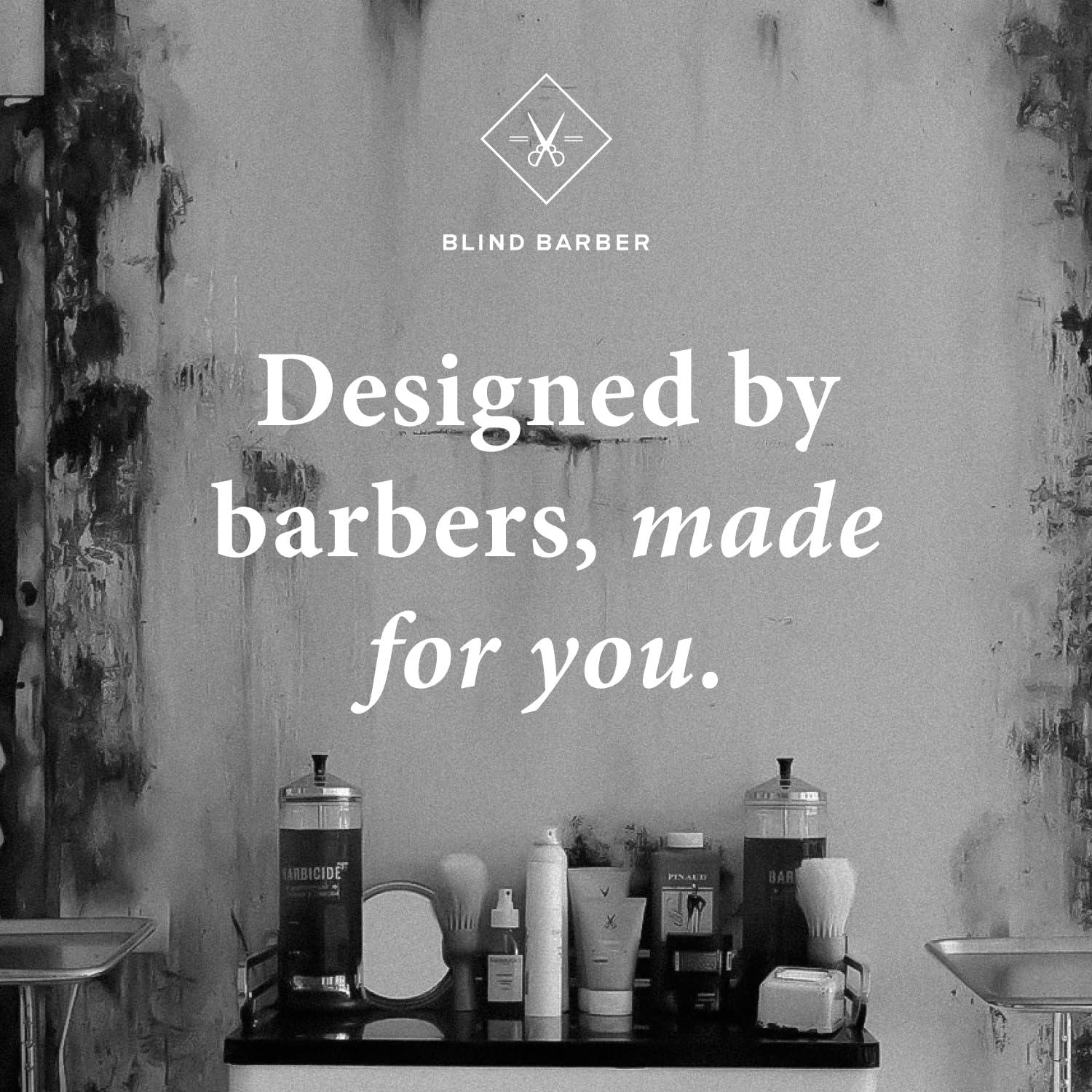 Blind Barber Blind Barber 101 Proof Classic Hair Pomade for Men - Malleable Water Based Pomade, Strong Hold & High Shine - Easy to Use Mens Hair Product for Everyday Styling - (2.5 Oz)