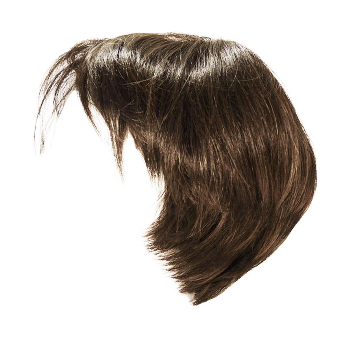 Kim Kimble Kim Kimble Anastasia Short Asymmetrical Cut With Side Swept Bangs Wig by Hairuwear, Average Cap, MC8/29SS Chocolate Toffee