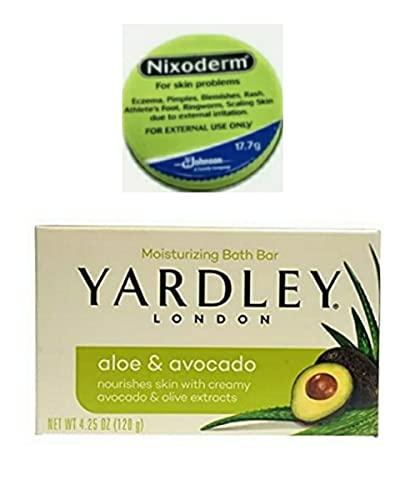 Nixoderm Nixoderm Yardly Moisturizing Bath Bar, Aloe & Avocado, 4 5 fl Cream for Acne, 17.7 g