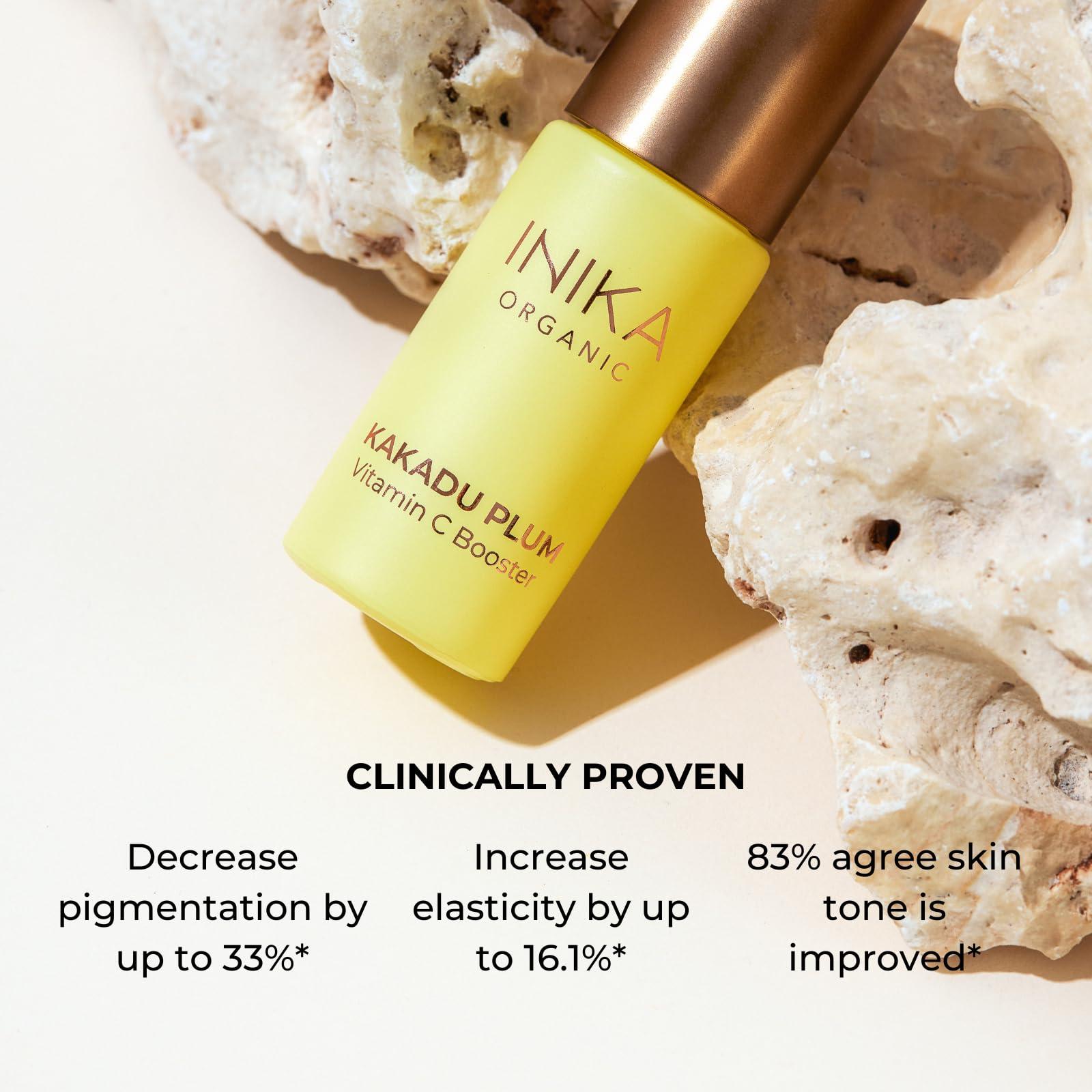 INIKA INIKA Organic Dawn of the Day Morning Duo - Brighten, Hydrate and Firm Skin. Natural skincare Gift Set. Clinically Proven results.