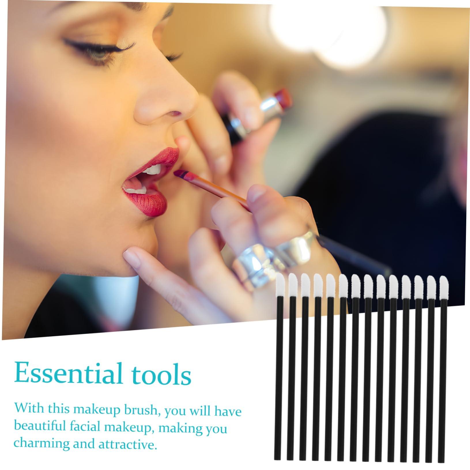 OHPHCALL OHPHCALL 200Pcs Hollow Disposable Lip Brush Applicator Tool for Lipstick Lip Gloss and Lip Mask Portable Makeup Brushes for Precise Lip Application