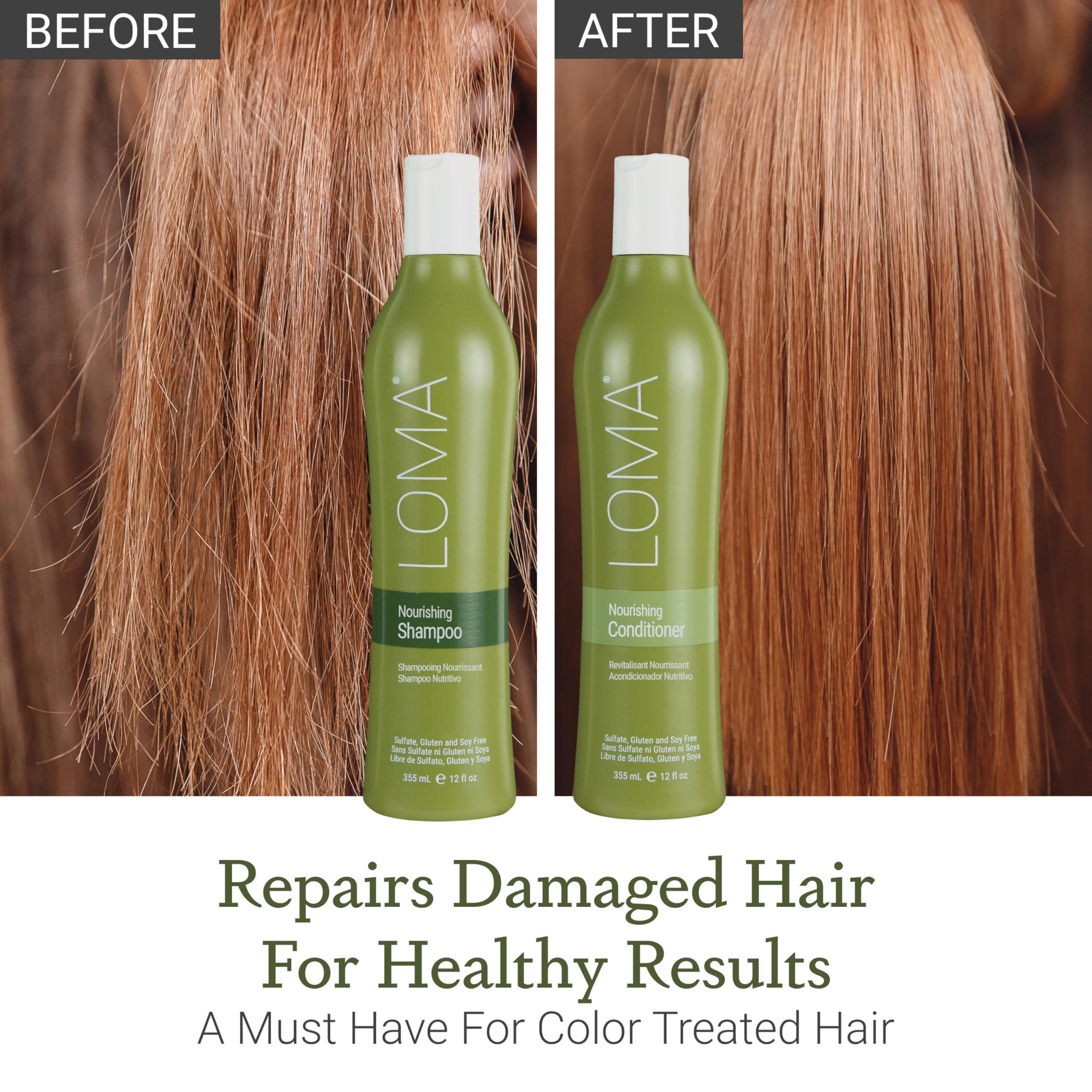 LOMA LOMA Nourishing Shampoo and Nourishing Conditioner (DUO PACK) 12 Ounce Each