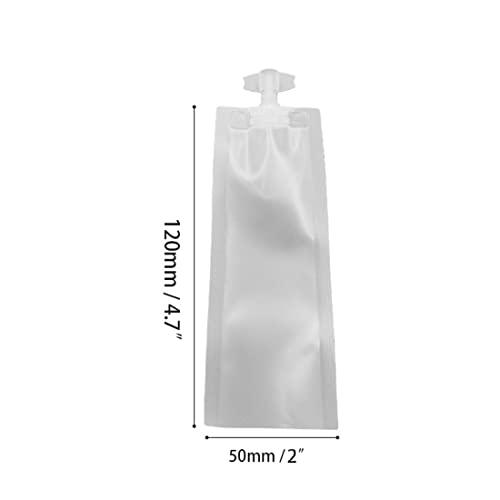 NATX NATX 50Pcs 0.17oz Matte Cream Shampoo Perfume Cosmetic Liquid Spout Pouches Heat Seal Portable Travel Liquid Clear Plastic Empty Packaging Bag Divide bag 5ml