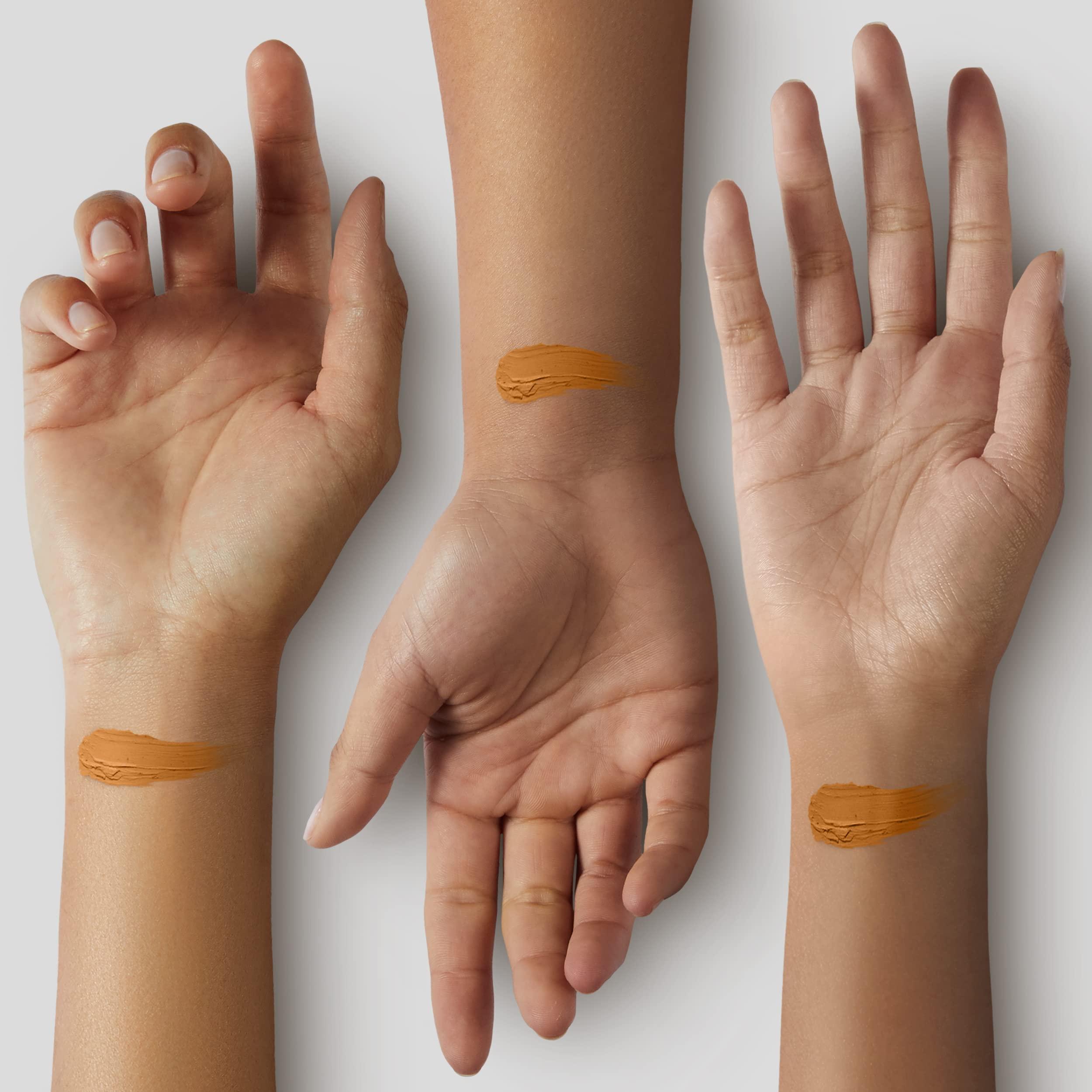 e.l.f. e.l.f. Flawless Satin Foundation, Lightweight & Medium Coverage, Semi-Matte Finish, Vegan & Cruelty-Free, Chai, 0.68 Fl Oz (20mL)