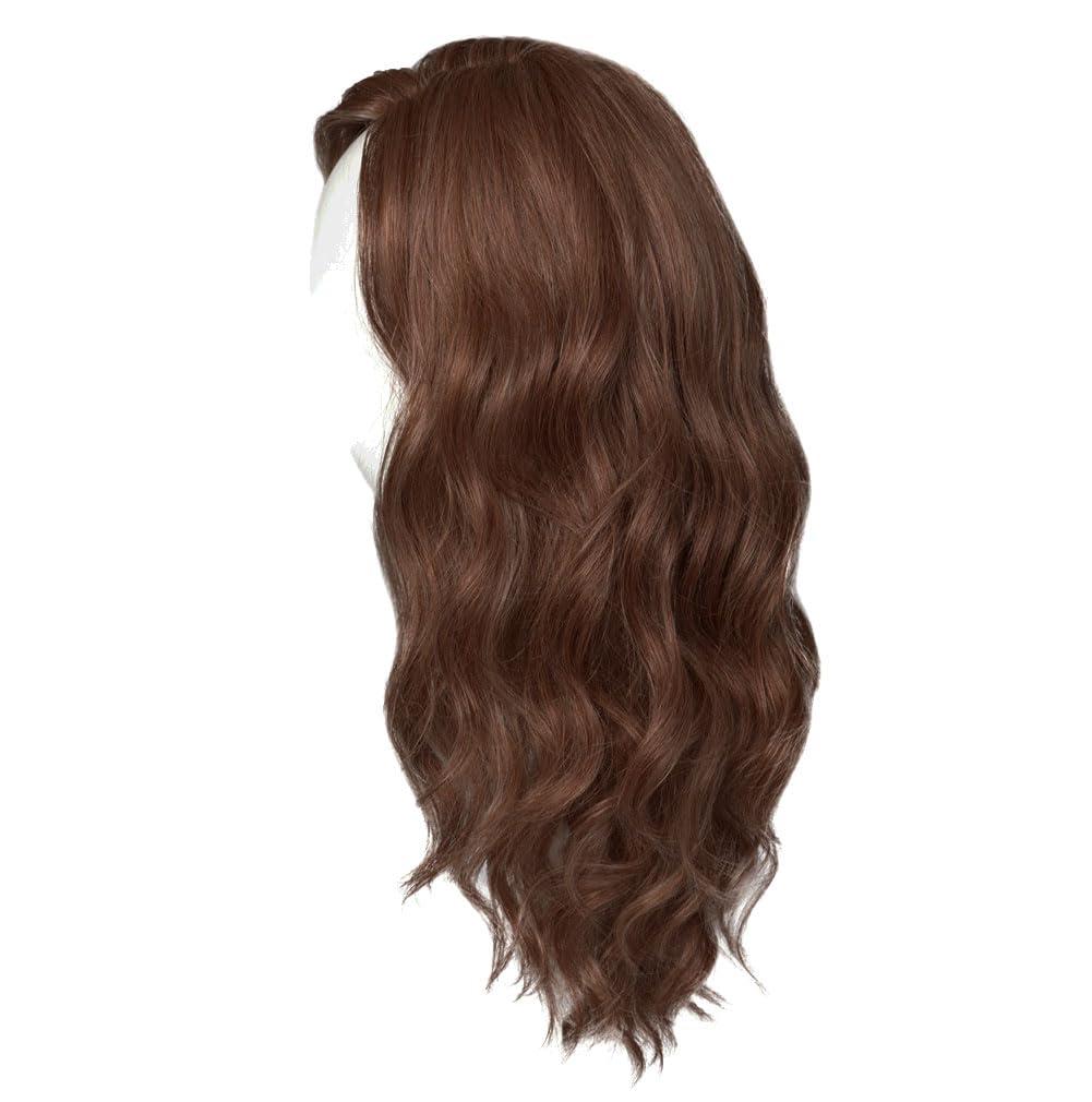 Hair u wear Raquel Welch Day To Date Wig With Long Layered Soft Curls, By Hairuwear, Average Cap, RL4/6 Black Coffee