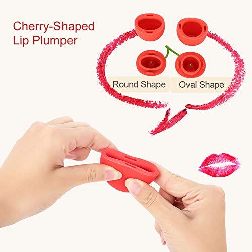 Qiterr Qiterr Lips Enhancer Plumper Tool, Lip Plumper Device Enhancer, Quick Lip Plumper Enhancer, Women Lip Plumper Portable CherryShaped Enhancer Enhancement Device Beauty Tool
