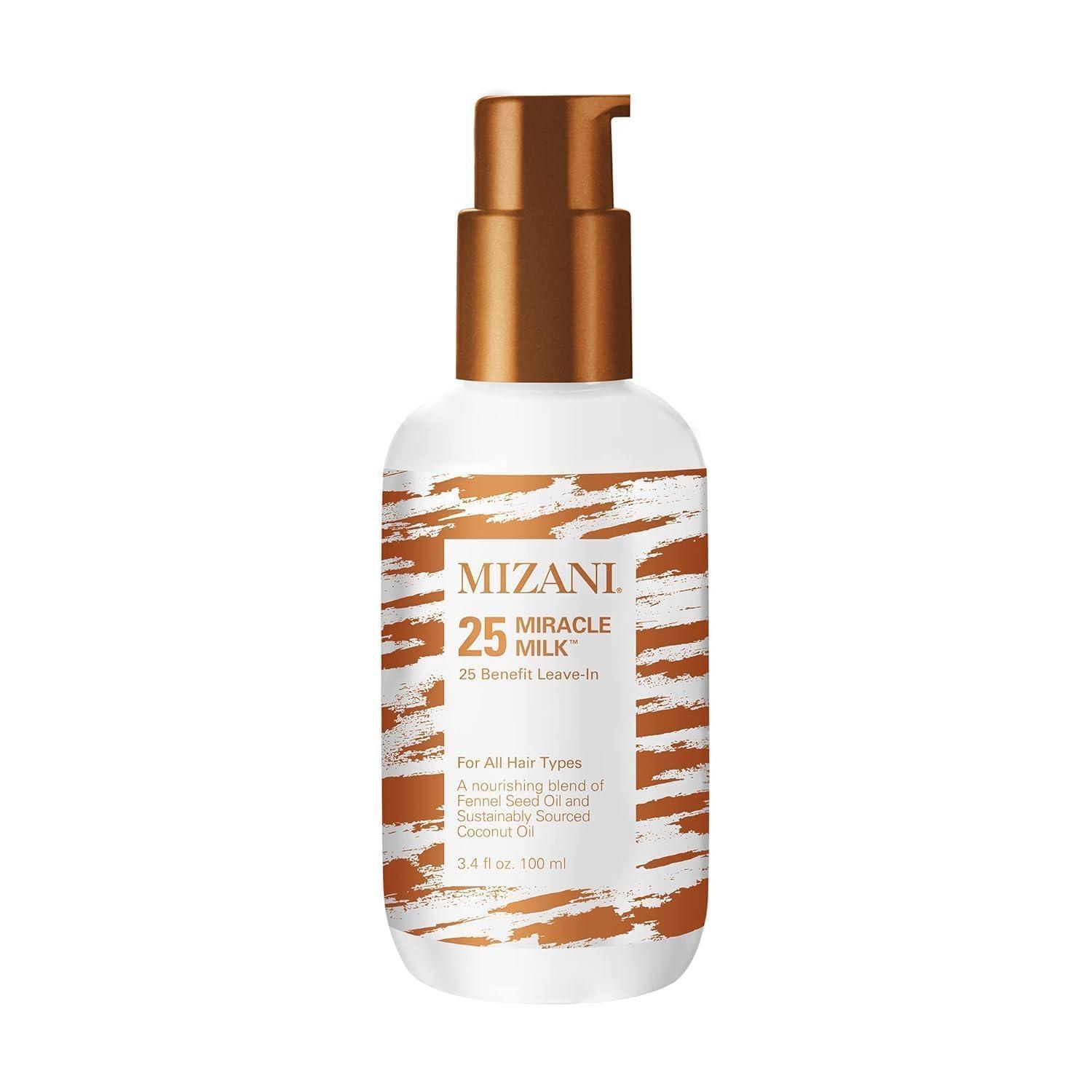 MIZANI Mizani 25 Miracle Milk Leave-In Conditioner | Moisturizing Detangler Spray | for Frizzy & Curly Hair | 3.4 Fl Oz