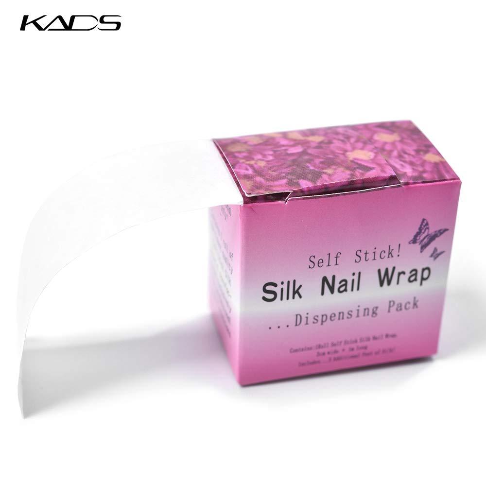 KADS KADS 5 Rolls Nail Repair Fiberglass Silk Wrap Self Adhesive Anti Damage DIY Strong Protect Reinforce Extension StickerNail Protector Tool for Home Use or Salon (5 Rolls)