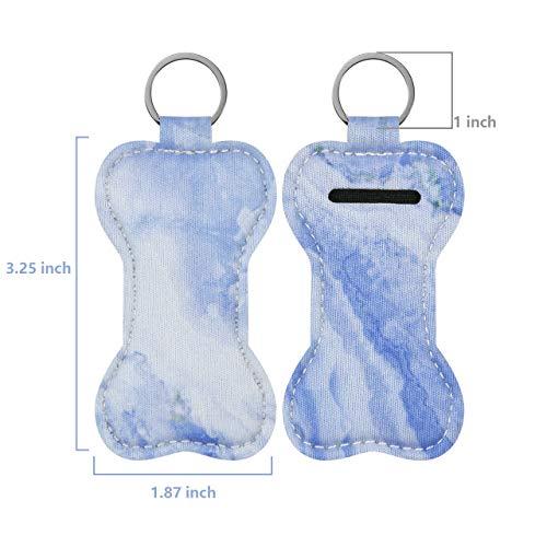 Beautyflier Beautyflier Neoprene Chapstick Lipstick Keychain Holder (Marble Pattern)