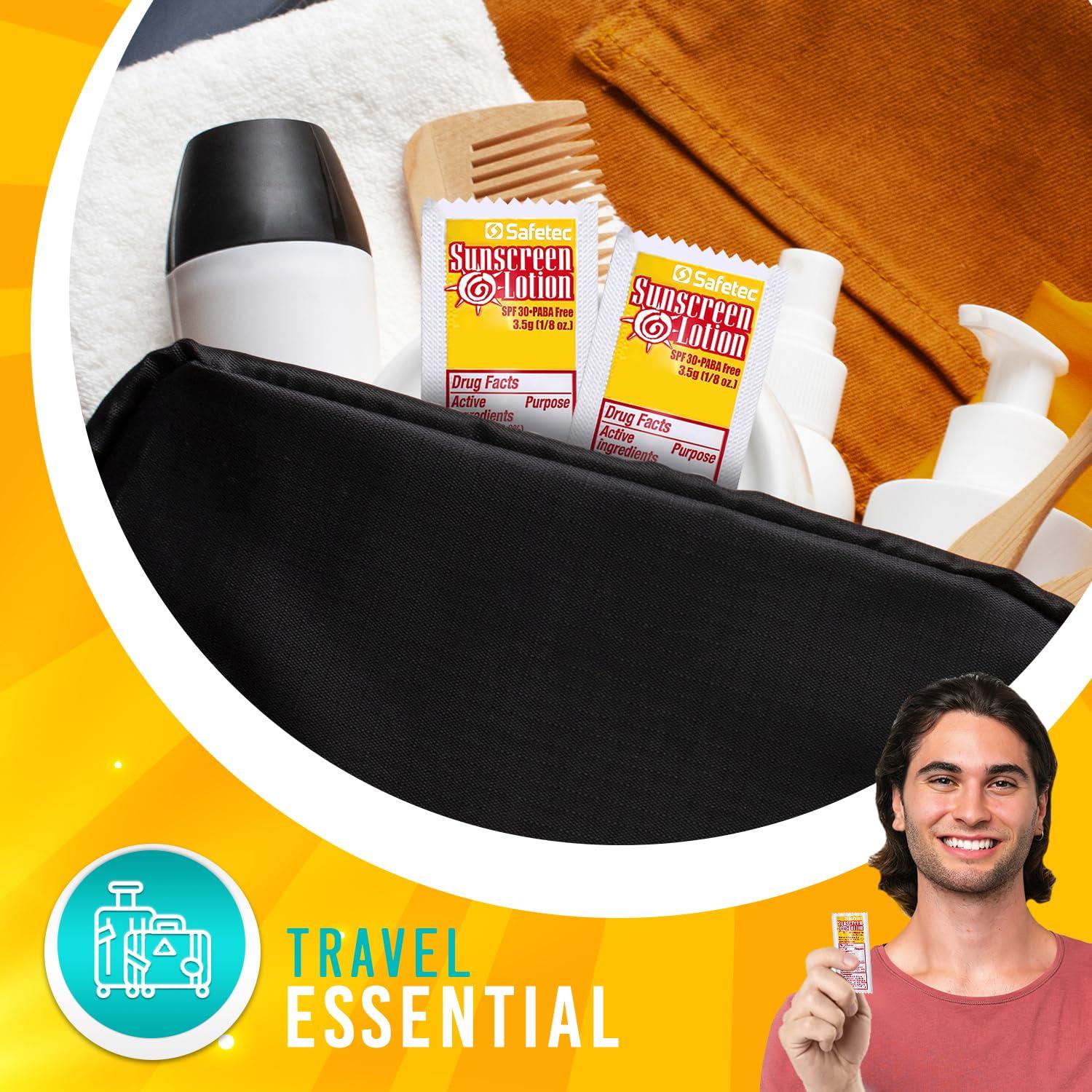 HOMESPHERE Sunscreen Lotion, SPF30 Protection and PABA Free, Individual Packets of Sunscreens (Pack of 1000) Travel Size Sun Screen for Outdoors, Bundled with reclosable Homesphere bag