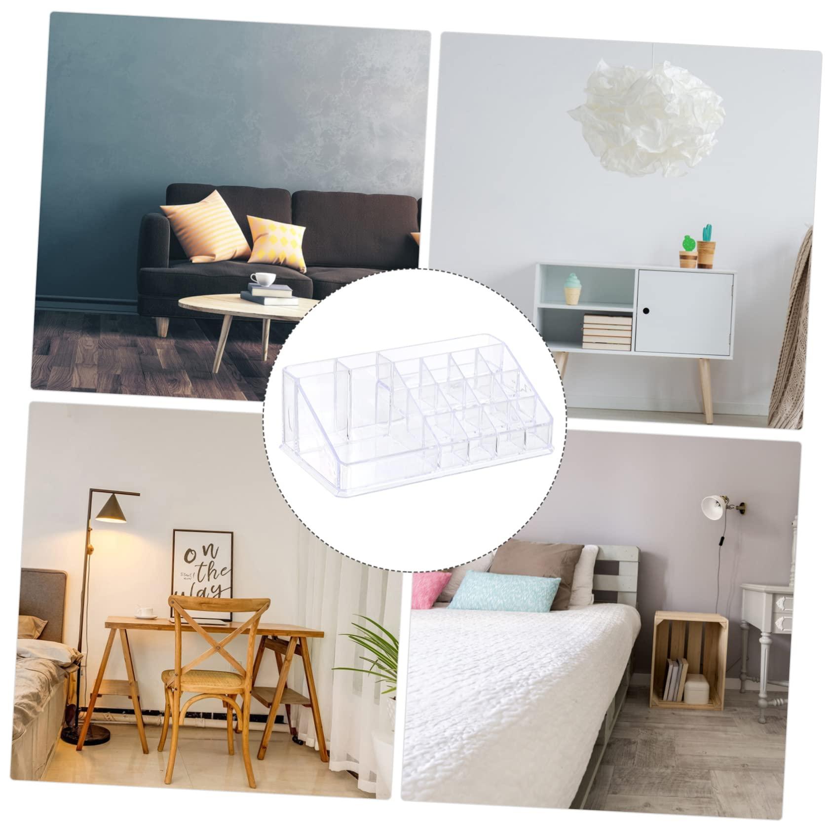 Mipcase Mipcase Box Lipstick Storage Box Makeup Organiser Storage Holder Cleaner Clear Makeup Organisers Compartments Cosmetic Display Cases Bins Makeup Brushes Skincare Lip Tint Palette Plastic