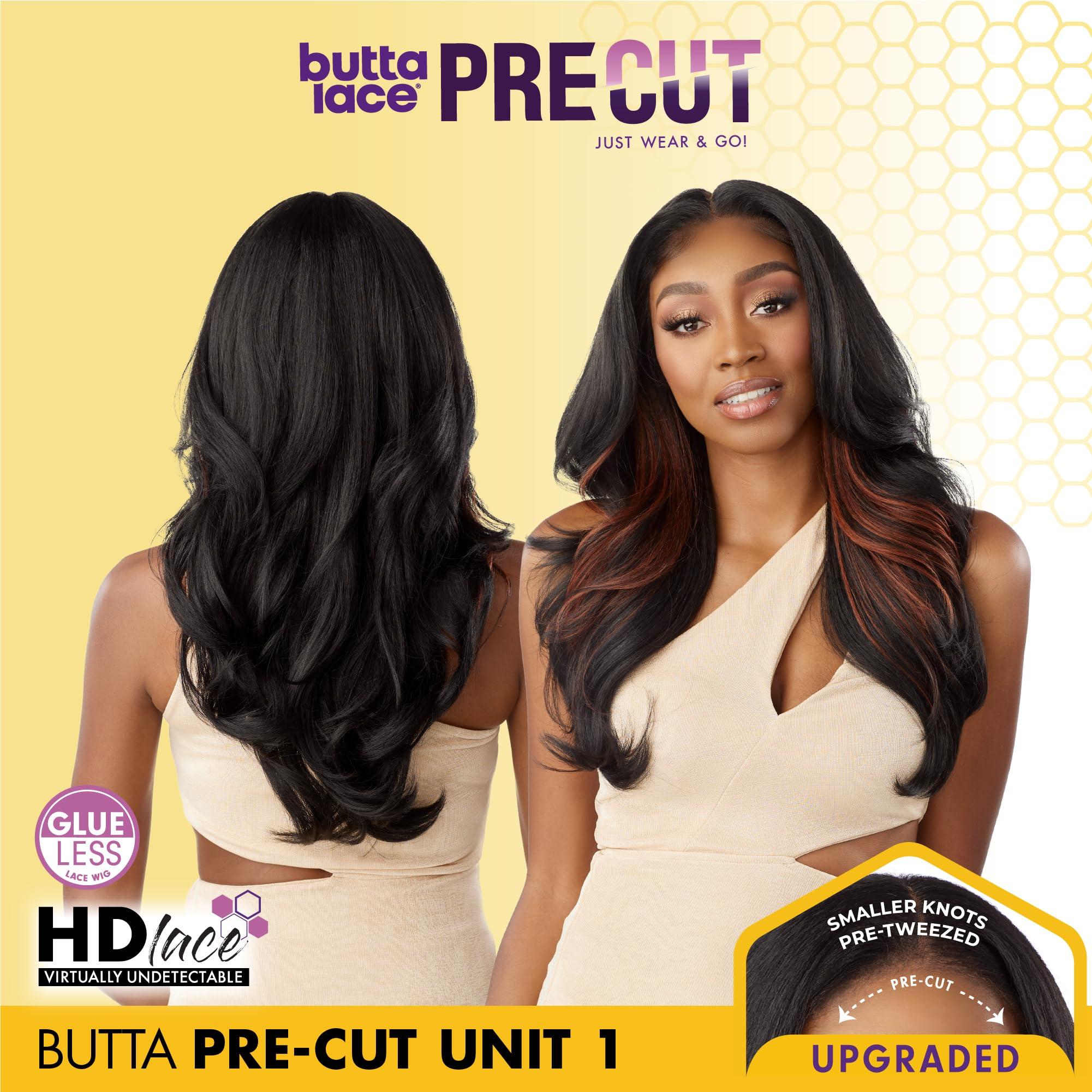 Sensationnel Sensationnel Butta lace precut wigs - unit 1 glueless extra wide 5 inch deep parting synthetic pre tweezed smaller knot hairline (SH/HONEY)