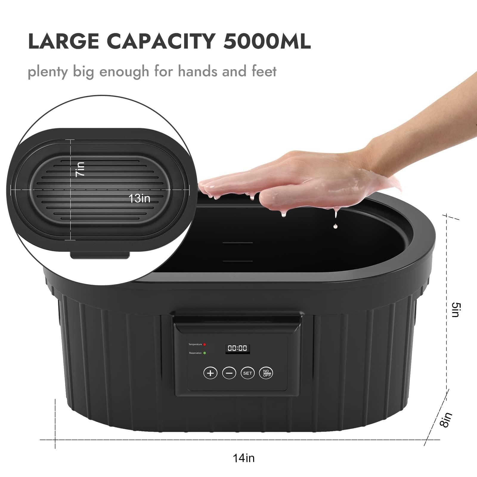 waxkiss Paraffin Wax Machine for Hand and Feet, Waxkiss 5000ml Paraffin Bath with Lavender Paraffin Wax Warmer for Professional Spa & Arthritis Treatment At Home