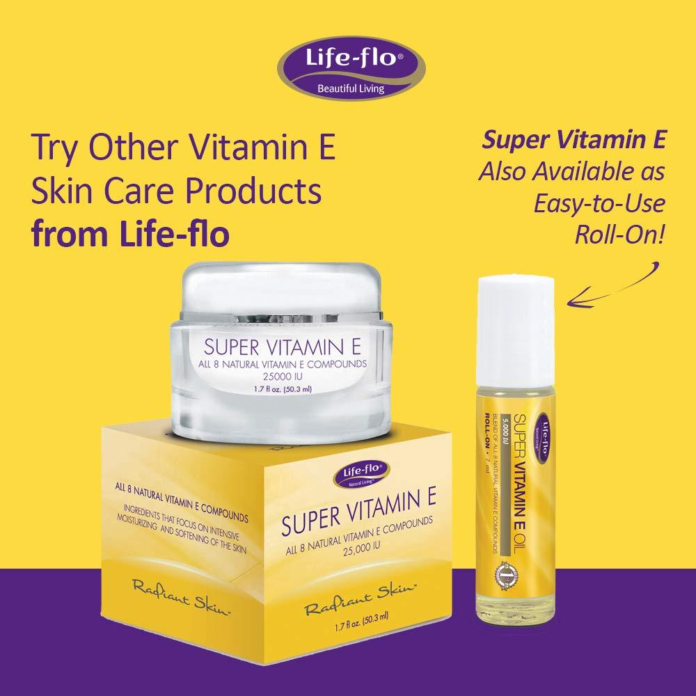 LIFE-FLO Life-flo Super Vitamin E Oil 5000IU with 8 Vitamin E Compounds | Skin & Antioxidant Support | Soothing Hydration | 4oz