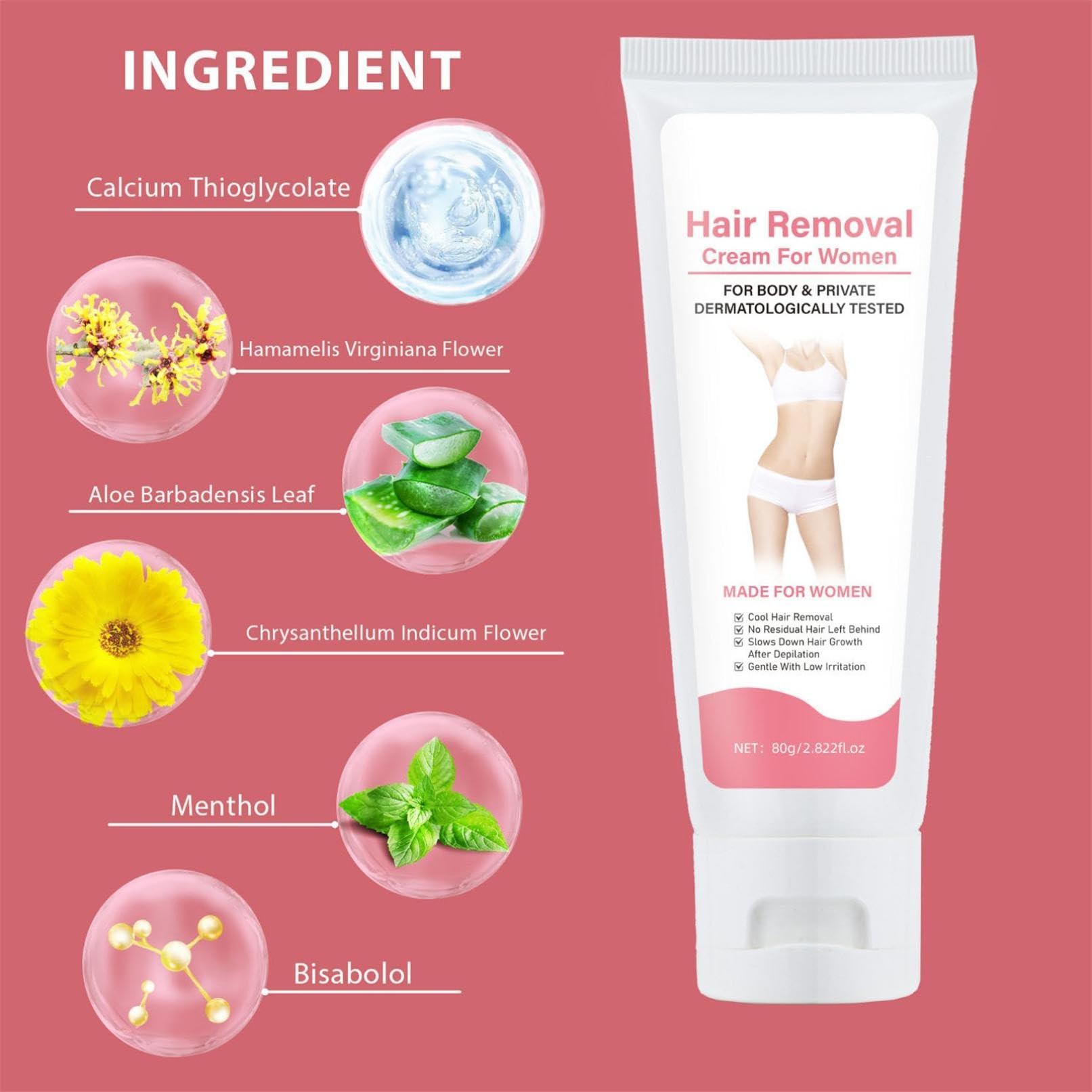 NinthAvenue Basics Intimate Hair Removal Cream: Women and Men Home Use - Whole Body Bikini Line Face Leg Underarm Area Depilatory (1)