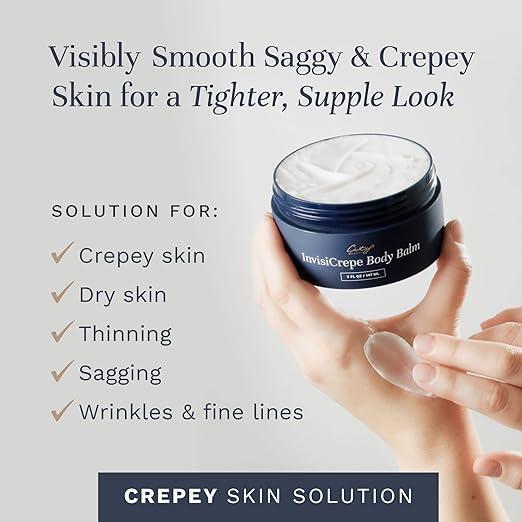 City Beauty City Beauty InvisiCrepe Body Balm - Skin Firming & Tightening Lotion for a Smoother, Firmer Look | Anti-Aging Firming Body Lotion & Body Cream
