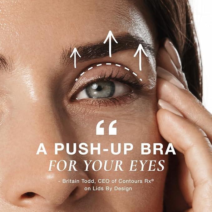 Contours RX Contours Rx Lids By Design - Non-Surgical & Transparent Eyelid Lift Strips - For a More Youthful-Looking Appearance, Reshape and Define with Eyelid Tape for Hooded Eyes (7mm) 80ct