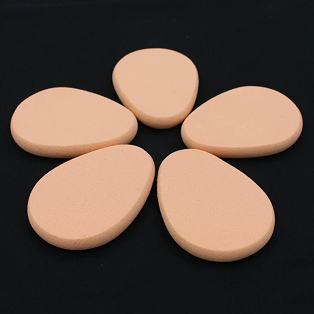 JJLFresheners 5Pcs Beige Smooth Makeup Sponge Blender Flawless Foundation Powder Puff Beauty,Makeup Brushes and Tools