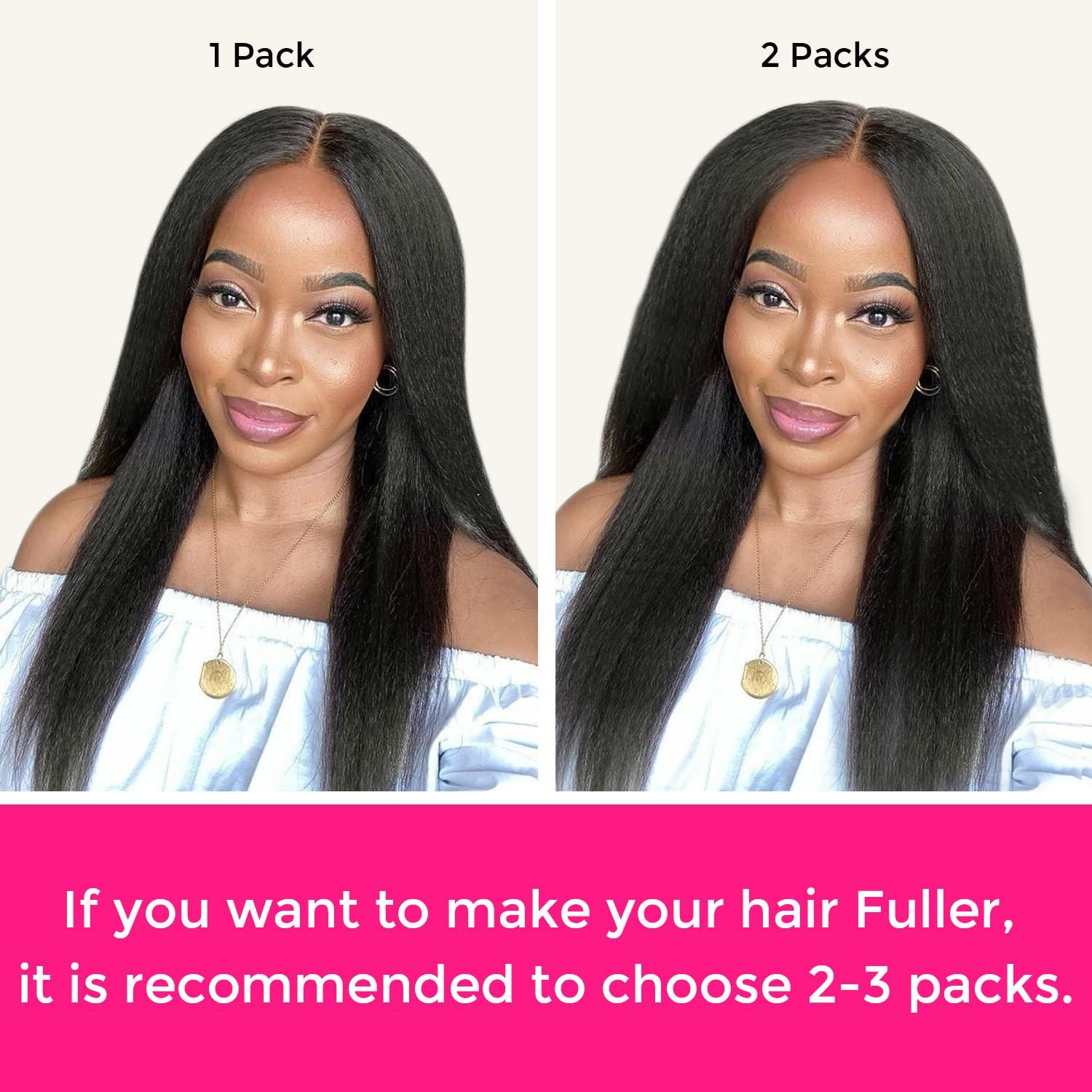 Lashey Lashey Hair Extensions Real Human Hair Kinky Straight 110g Natural Black Hair Extensions Seamless Clip in Human Hair Extensions 20 Inch Natural and Soft Invisi Edge Hair for Women