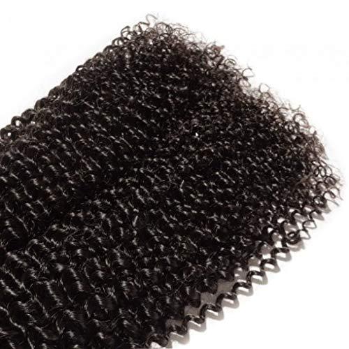 HairTrixx 10-30 Inch Kinky Curly Virgin Peruvian Hair #1B Natural Black (22" Kinky Curly Hair)